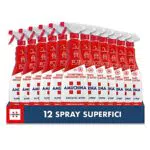Amuchina Superfici Spray Disinfettante, 12 Flaconi da 750 ml