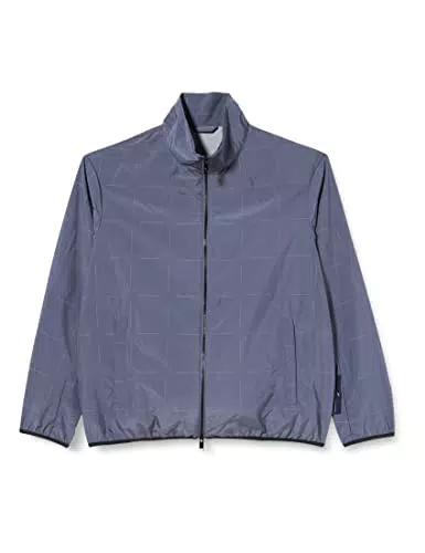ARMANI EXCHANGE Linear Pattern, Side Logo Giacca, Grisaille Open Check