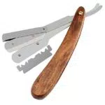 Barbiere Taglio Dritto Gola Rasoio per Uomini Tradizione Pieghevole Rasoi per Baffi & Barba Manico In Legno Naturale Fatti A Mano