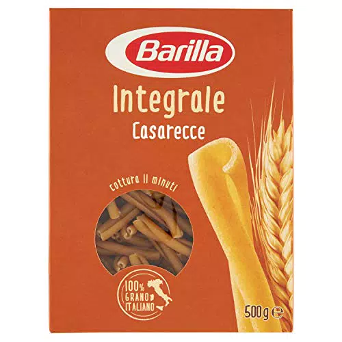 Barilla Pasta Casarecce Integrali, Pasta Corta di Semola Integrale di Grano Duro