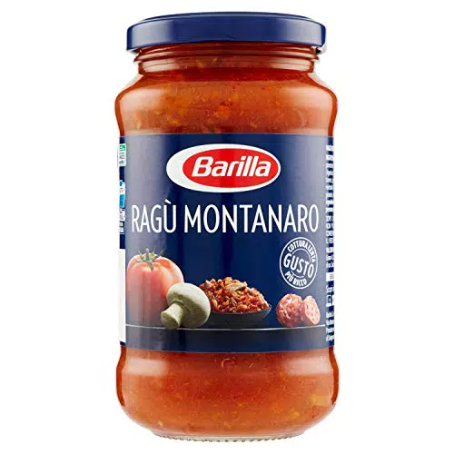 Barilla Sugo Ragù Montanaro, Salsa Pronta al Pomodoro con Salsiccia e Funghi