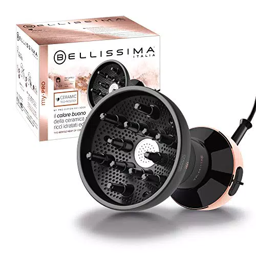 Bellissima My Pro Imetec Diffon Ceramic, Diffusore ad Aria Calda per Capelli Ricci