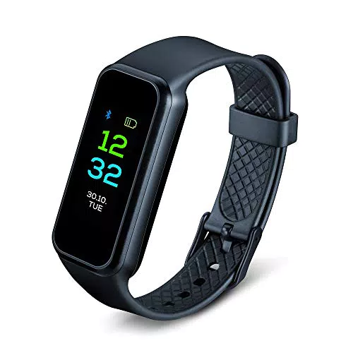 Beurer AS 99 Pulse Bluetooth Sensore di Attivita Touch Screen con Misurazione del Battito Cardiaco e Registrazione del Sonno