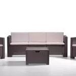 Bica 9018 Set Salottino Colorado 5 Posti 120 x 70 x 70 cmarrone