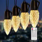 BINKBANG Luci per Esterni, 15M 20 LED Luci da Giardino con Telecomando
