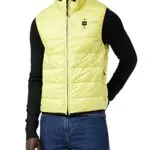Blauer SMANICATI Imbottito Piuma Giacchetto, 200PC Iris Giallo INT. Pietra CALCAREA