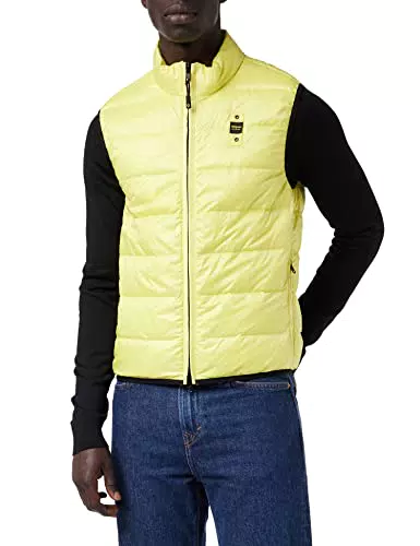 Blauer SMANICATI Imbottito Piuma Giacchetto, 200PC Iris Giallo INT. Pietra CALCAREA
