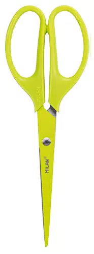 Blíster tijeras de oficina ACID amarillo 17 cm