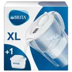 BRITA Caraffa Filtrante Marella XL per acqua, Bianco - incl. 1 Filtro MAXTRA+ per la riduzione di cloro