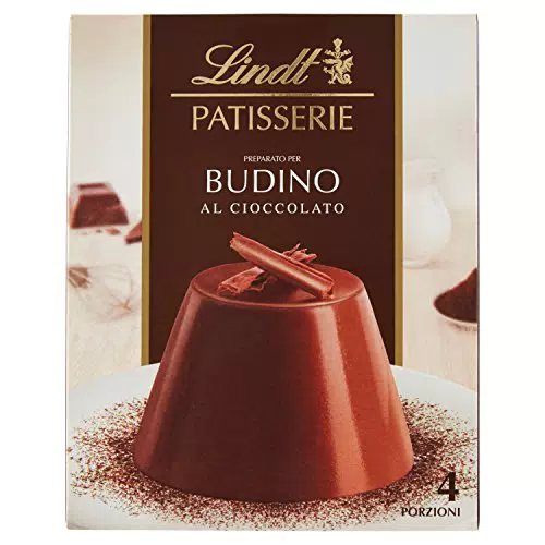 Lindt Pudding Mix Latte, Finissimo Cioccolato Fondente, 1 confezione da 95 g