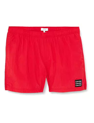Calvin Klein Medium Drawstring KM0KM00712 Shorts, Deep Crimson