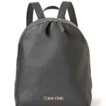 Calvin Klein Zaino Donna Round BP SM in Ecopelle, Nero