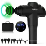 CARECJ X1 Pistola Massaggio Muscolareassaggiatore 32 Velocità Pistola Massaggiante Professionale 8 Testine