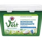 CHANTECLAIR VERT Ecodetergente Monodose Lavatrice Igienizzante Con Bicarbonato - Confezione Da Lavaggienza Profumazione