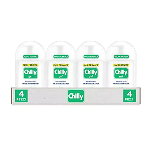 Chilly Detergente Intimo Fresco, Mentolo Naturale, 4 pz