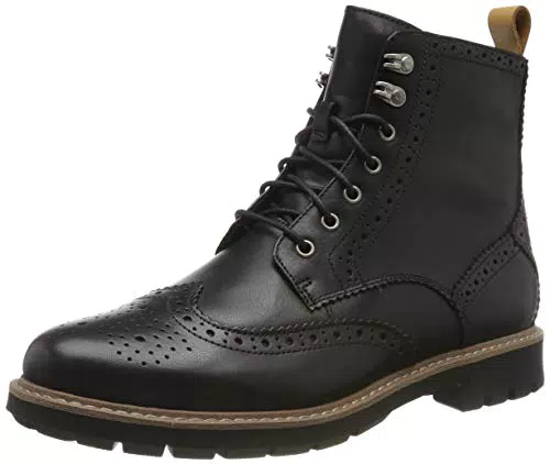 Clarks Batcombe Lordtivali da Motociclista Uomo, Nero