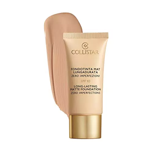 Collistar Fondotinta Mat Lungadurata Zero Imperfezioni SPF 10 n. 4 Sabbia