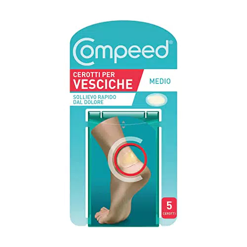 COMPEED Cerotti per vesciche, a lunga durata e guarigione veloce - Per vesciche medie o grandi