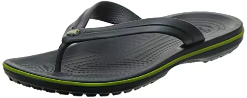 Crocs Crocband Flip, Infradito Unisex-Adulto, Graphite/Volt Green