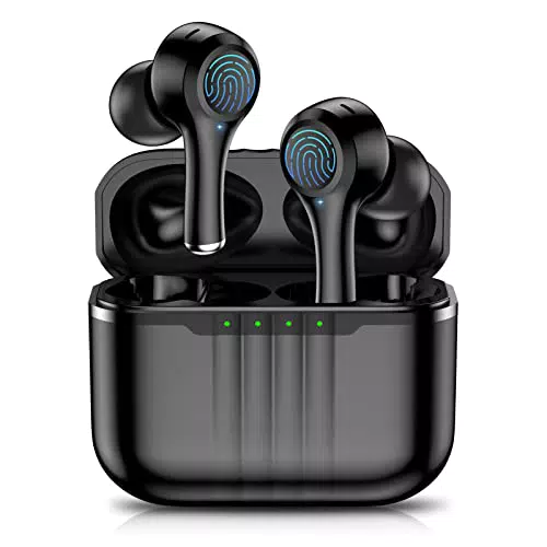 Cuffie Bluetooth 5.2, Auricolari Bluetooth con 4 HD Mic