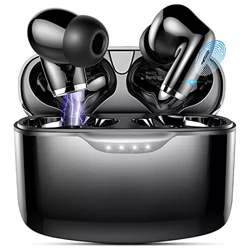 Cuffie Bluetooth, Auricolari Bluetooth 5.2 con Bassi Immersivi