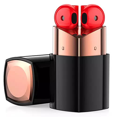 Cuffie Bluetooth, Auricolari Bluetooth Rossetto con Microfono Integrato