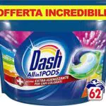 Dash Pods Detersivo Lavatrice In Capsule, 62 Lavaggi