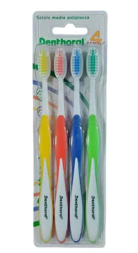 Denthoral Spazzolini, 4 Pezzi