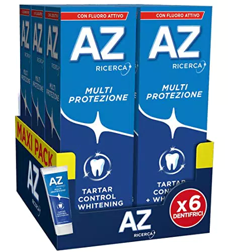 Dentifricio AZ Multi Protezione Tartaro Control, con Azione Sbiancante