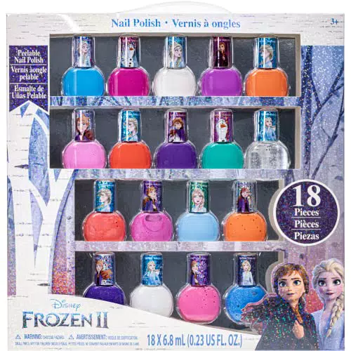 Disney Frozen - Townley Girl Smalto per unghie ad asciugatura rapida a base d'acqua non tossico peel-off