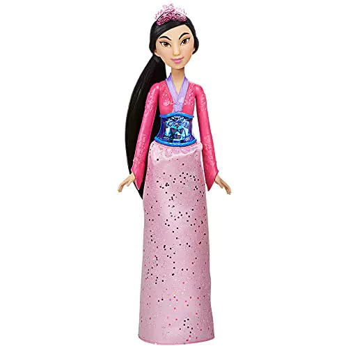 Disney Princess Royal Shimmer - Bambola di Mulan, Fashion Doll con Gonna e Accessori