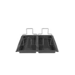 elletipi 1954 I500 P060 Wizard Porta stoviglie da Cassetto in Plastica e Acciaio Cromato per modulo60