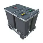Elletipi PF01 34B1 Pattumiera Differenziata Estraibile per Base