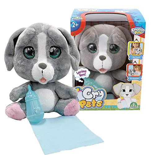 Emotion Pets Cry Pets Peluche Interattivo, Colore Grigio