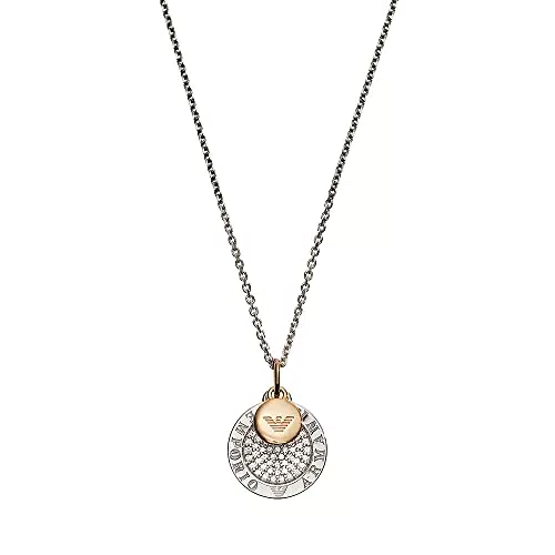 Emporio Armani Collana in Argento Sterling da Donnaunghezza 450mm +/- 5mm