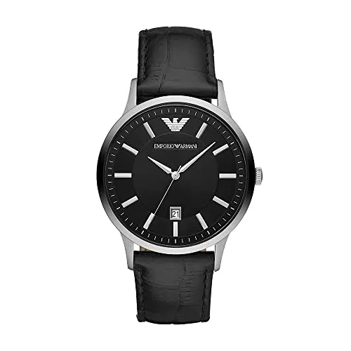 Emporio Armani Orologio A Tre Lancette, Orologio in Acciaio Inossidabile