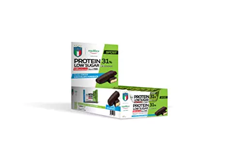 Equilibra Integratori Alimentari, Barretta Protein 31% Low Sugar Cocco Cioccolato Fondente