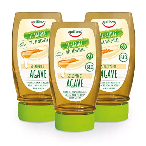 Equilibra Integratori Alimentari, Sciroppo D'Agave, da Usare come Dolcificante per Bevande o Ingrediente per Dolci e Dessert