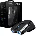 EVGA X20 Mouse da Gioco, Wireless, Nero, Personalizzabile
