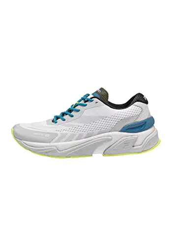 Fila Racewaycarpe da Corsa Uomo, Grigio Violetto Safety Yellow Blue Coral