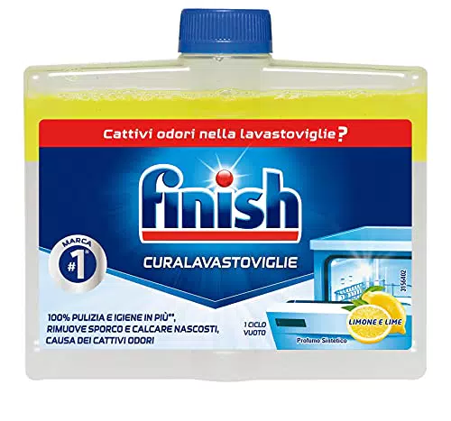 Finish Curalavastoviglie al Limone, 1 Prodotto da 250 ml di Cura Lavastoviglie