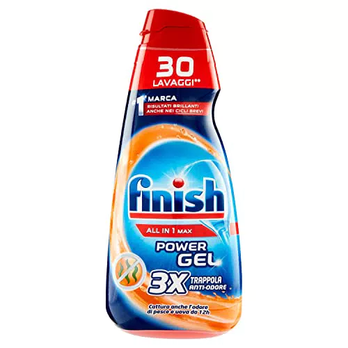 Finish Powergel, Gel Detersivo Per Lavastoviglie Liquidoultiazione