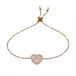 Fossil Bracciale a Catena in Acciaio Inossidabile da Donna