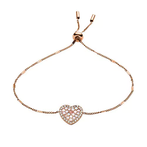 Fossil Bracciale a Catena in Acciaio Inossidabile da Donna