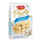 Gastone Lago Party Cocco 250g, Wafer con Vellutata Crema Cocco 74% con 5 Strati Friabili di Wafer