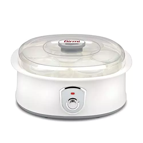 Girmi YG03 Yogurtiera, 20W, 42 - 50°C, 7 Vasetti in Vetro