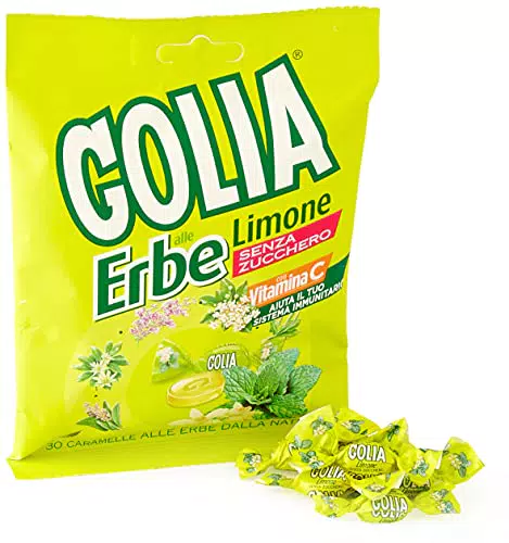 Golia Erbe Caramelle alle Erbe Limone, senza Zucchero e senza Glutine