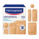 Hansaplast Cerotti UNIVERSAL, Cerotti impermeabili con elevato potere adesivo, trasparenti, 100 pezzi