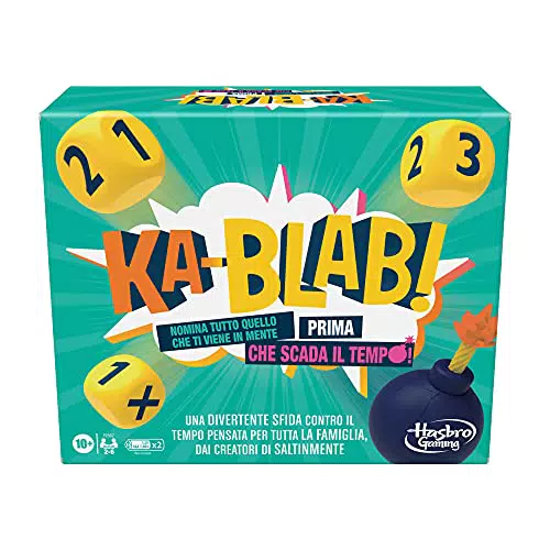 Hasbro Gaming Ka Blab Gioco Di Società Per Famiglie E Bambini