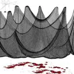 Heygelo Decorazione di Halloween，Halloween Panno Decorativo Tessuto di Halloween Festa Decorazione di Case Stregate Panno Raccapricciante Spettrale Decorazioni Rifornimenti per Feste 